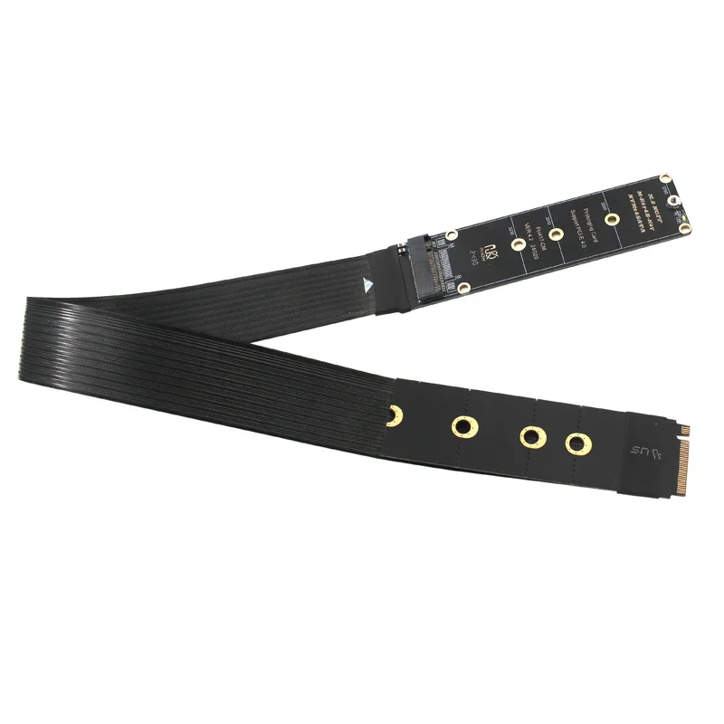 Cable de extensión de protocolo Dual M.2 a PCIe 4,0 para 2230 2242 2260 2280 M.2 PCI-e / NGFF SATA SSD adaptador elevador Gen 4,0 de alta velocidad - imagen 2