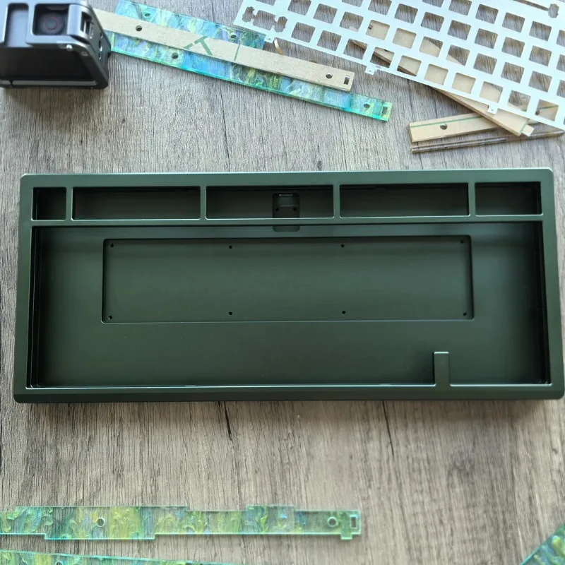 Kit de teclado de aluminio 75, Kit de teclado de aluminio CNC anodizado personalizado, accesorios de teclado mecánico para juegos y oficina, regalo - imagen 2
