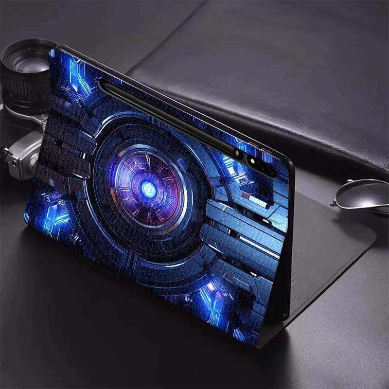 Máquina brillante de fibra de carbono para Samsung Galaxy Tab S9 S10 S6 S7 S8 FE Plus Lite pulgadas funda plegable para tableta - imagen 4