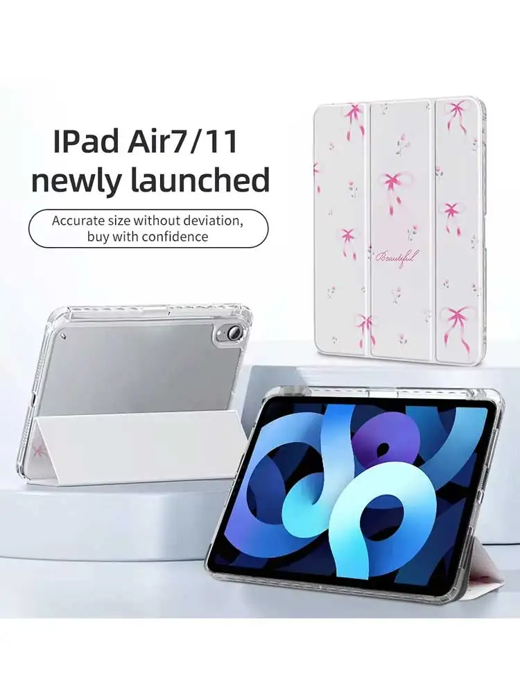 Para iPad Pro 11 12,9 13 iPad 10th iPad 10,2 8th 9th Gen mini 6 7 funda para iPad Air5 4 10,9 Air 11 13 M3 M2 con portalápices - imagen 5