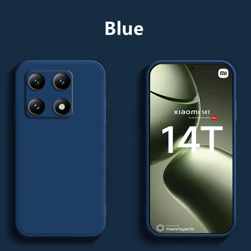 Funda de teléfono Para Xiaomi 14T Pro, carcasa de silicona líquida Original, parachoques Para móvil - imagen 3