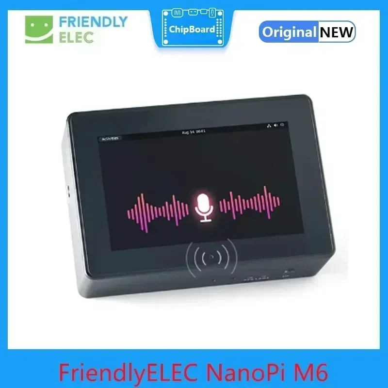 FriendlyELEC NanoPi M6 Mini SBC de código abierto Rockchip RK3588S Schede de desarrollo 64 bits LPDDR5 RAM Native Gigabit Ethernet Light NAS 8K