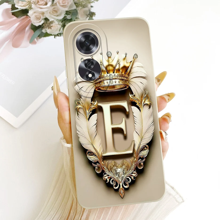 Para Oppo A60 4G funda CPH2631 Linda corona letras cubierta suave TPU funda de teléfono para Oppo A60 A 60 OppoA60 5G CPH2683 funda trasera Fundas - imagen 3