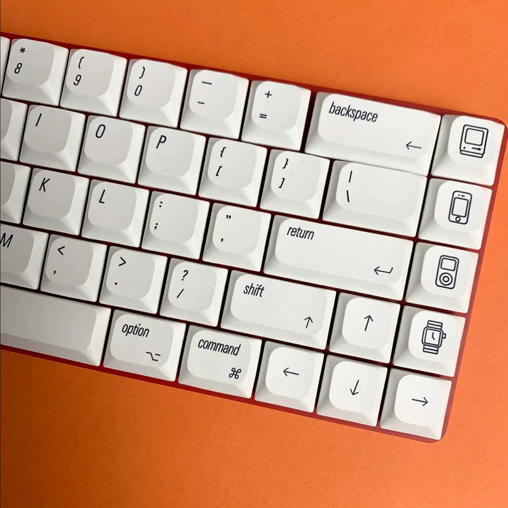 Teclado mecánico ultradelgado de bajo perfil para MAC PBT, teclas MX, 126 teclas, compatible con 64/68/75/87/98 - imagen 2