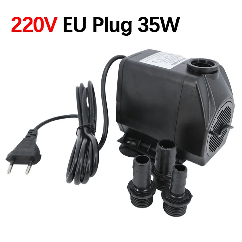 Bomba de agua sumergible AC 220V 45W 2500L/H luz fuente de acuario aire estanque de peces tanque bomba de agua enchufe de alimentación de la UE - imagen 2
