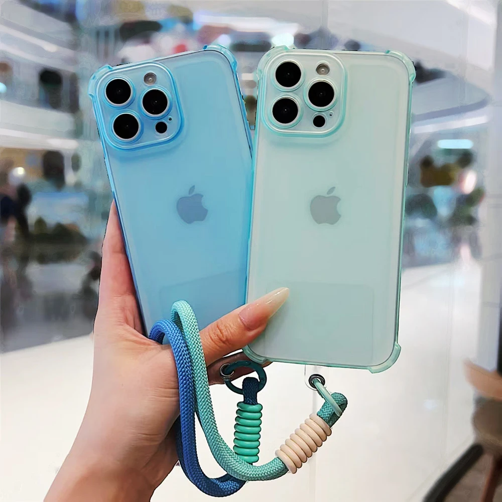 Funda de teléfono suave a prueba de golpes para Huawei Nova 13 Pro 12 12S 11 10 9 8 7 6 5 Pro SE con cordón cubierta protectora de lente mate - imagen 2
