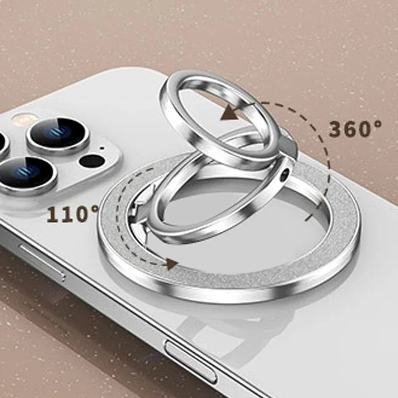 Soporte magnético fuerte para teléfono móvil Magsafe soporte magnético de doble cara soporte de anillo de dedo plegable portátil para Xiaomi iPhone 16