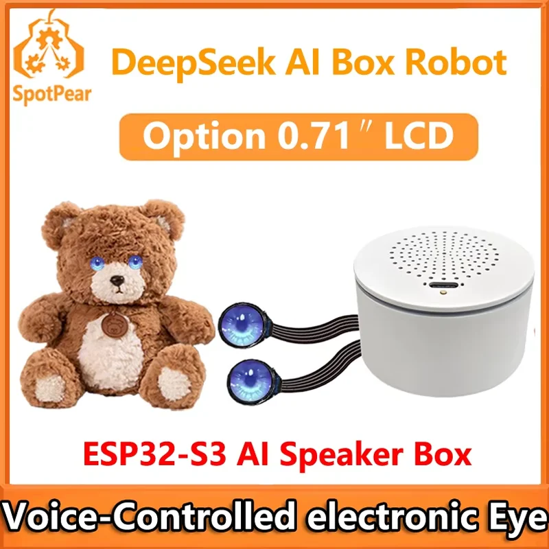 ESP32-S3 DeepSeek AI Box Robot Placa de desarrollo N16R8 opción de muñeca de juguete 0,71 pulgadas ojos electrónicos AI-BOX para Xiaozhi