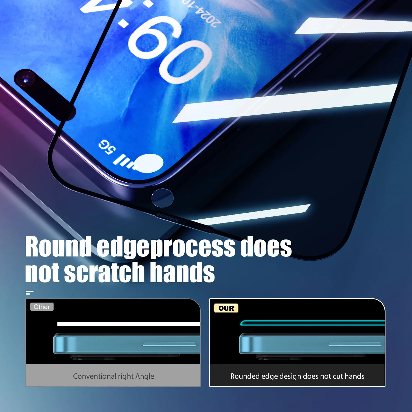 Protector de pantalla antiespía para Samsung A56 5G A55 A54 A53 A16 A06 A05 A36 A35 A34 A26 A25 S25 Ultra S24 S23 S22 S21 Plus FE Glass - imagen 2