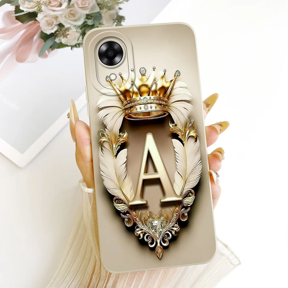 Para Oppo A17K funda CPH2471 Cool Crown Letters funda a prueba de golpes suave TPU funda de teléfono para Oppo A17 A 17 OppoA17 K funda trasera Fundas - imagen 2