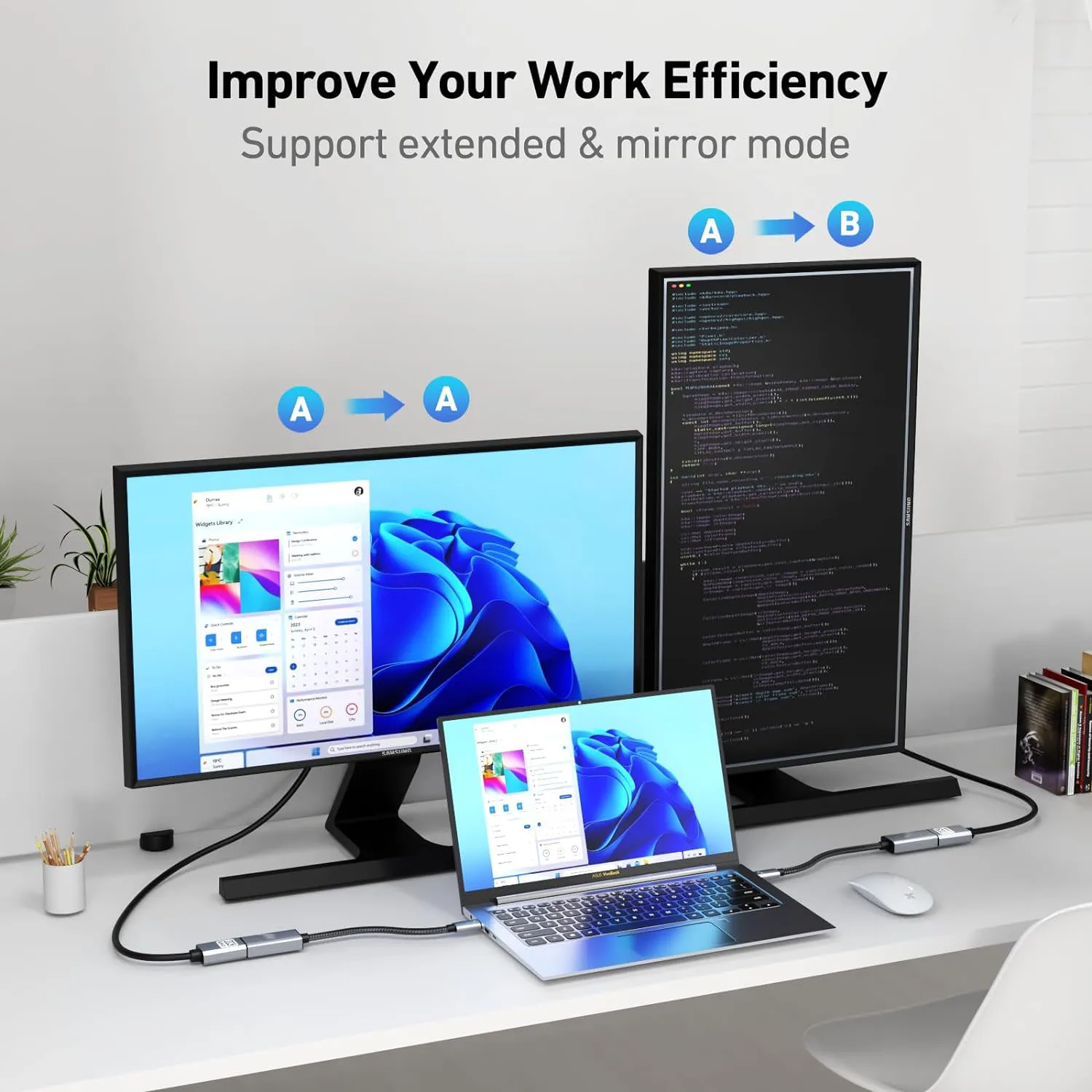 Cable USB tipo C a HDMI, convertidor de TV Compatible con HDTV, MacBook Air, iPad, USB-C, adaptador HDMI, 8K @ 60Hz, 4K @ 120Hz - imagen 5