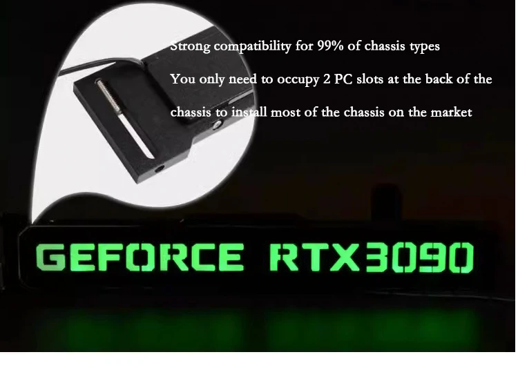 Un anuncio verde y blanco para una computadora