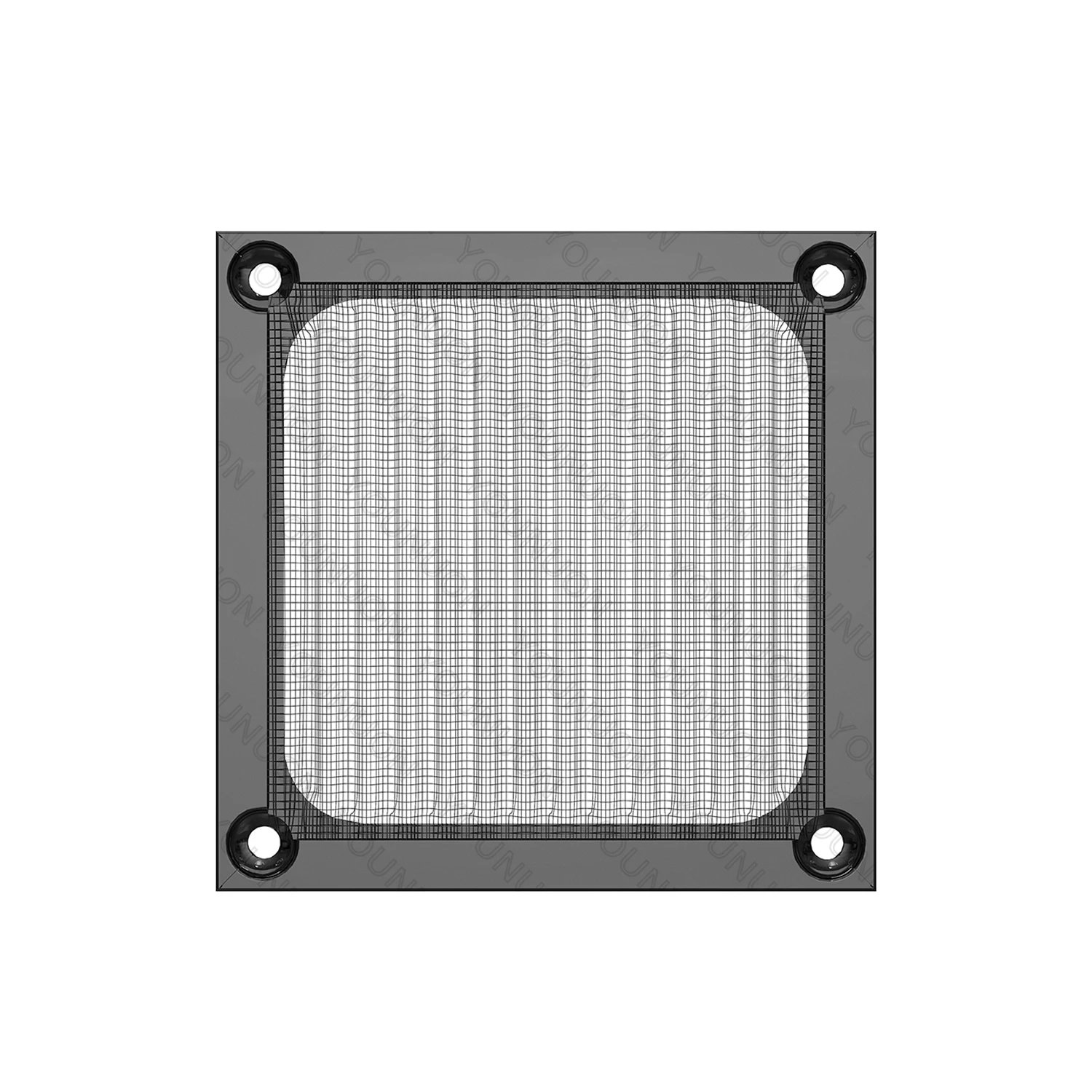 2 uds 80mm 8CM filtro de polvo de ventilador negro ventilador de PC cubierta de aluminio a prueba de polvo protector de ventilador de red - imagen 3