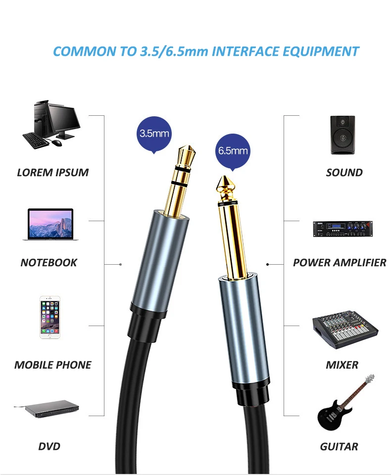 Cable Audio UTHAI X545 - Uso con amplificador