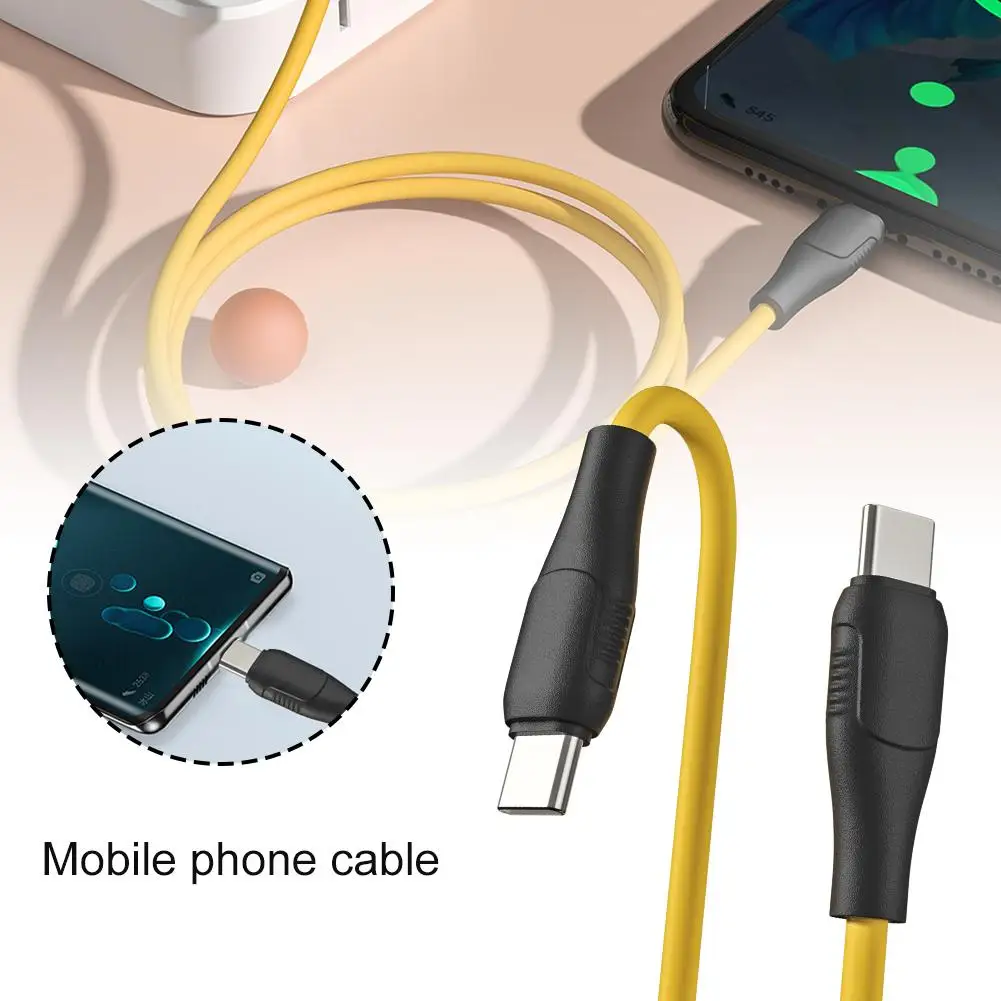 Cable de carga tipo C a tipo C de 1m, línea de datos 20w 2.4a para Poco, Cable Usb C de carga rápida, Cable de carga de datos tipo C Wir Z5q9 - imagen 3