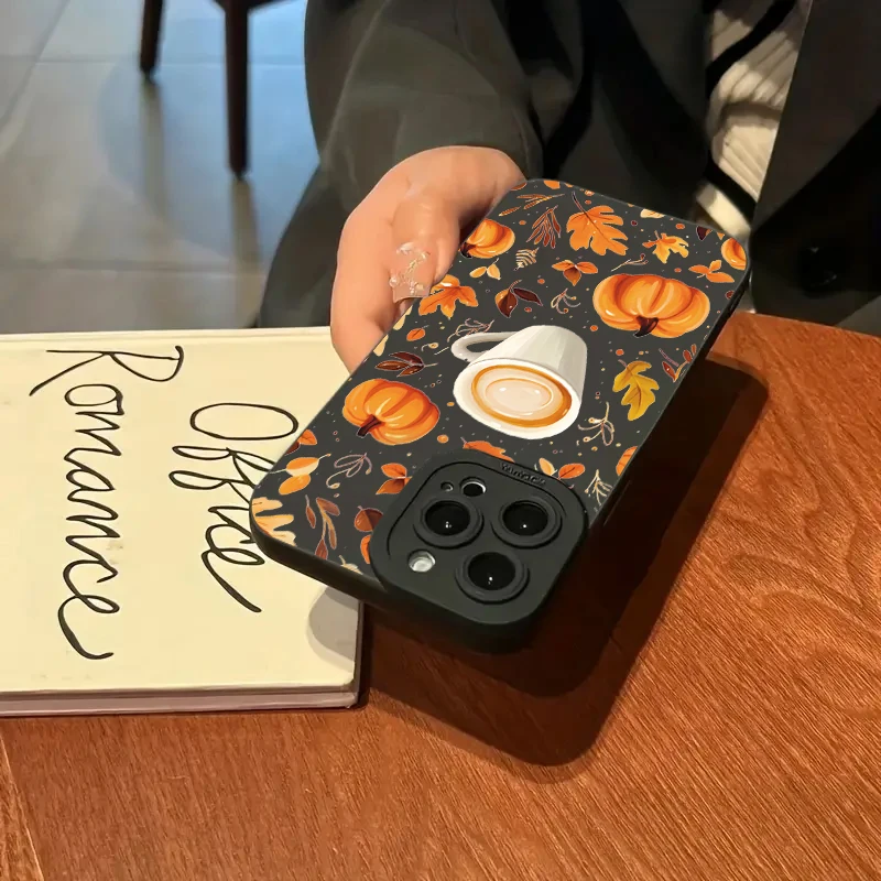 Funda de teléfono Coffer de calabaza de otoño para Xiaomi Redmi Note 14 13 12 11 Pro Plus 5G 12S 11S 10S Redmi 13C 14C 12 funda suave de silicona - imagen 4