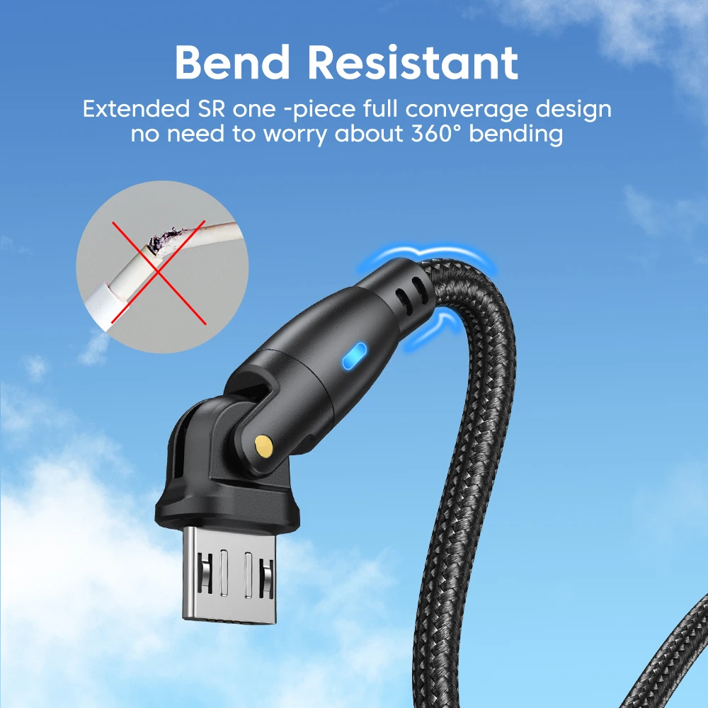 AUFU-Cable Micro USB de carga rápida 3A, Cable de datos para Samsung S6, Note 4 Redmi Xiaomi, Android, Microusb - imagen 5