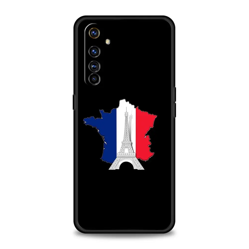 Funda de teléfono con bandera de Francia para Realme, 12, 11, 10, 9, 8, 5G, 7, 6, GT5, GT3, GT2 Pro Plus, C21, C11, C25, C35, GT Neo 2, 3, 3T, 5 - imagen 2