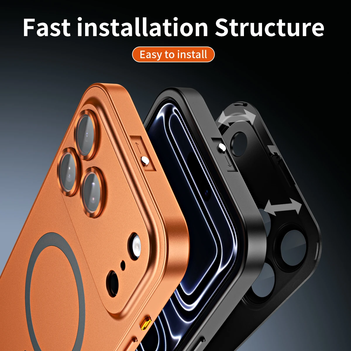 Funda para iPhone 17 Pro Max Original con hebilla magnética a presión, cubierta de película de lente de aleación de aluminio para iPhone 17 Pro 17Air - imagen 5