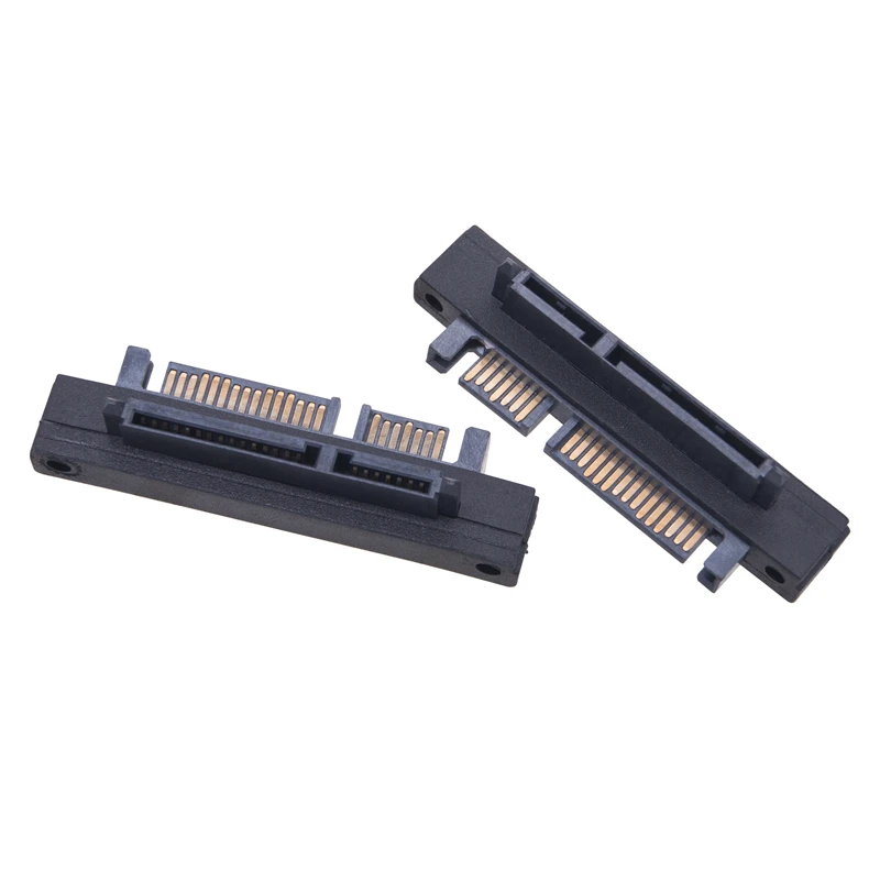 Convertidor de conector SATA a SATA de 22 pines, adaptador recto de 180 grados Vertical de 90 grados, SFF-8482 SAS a SATA 3,0 para HDD SSD - imagen 4