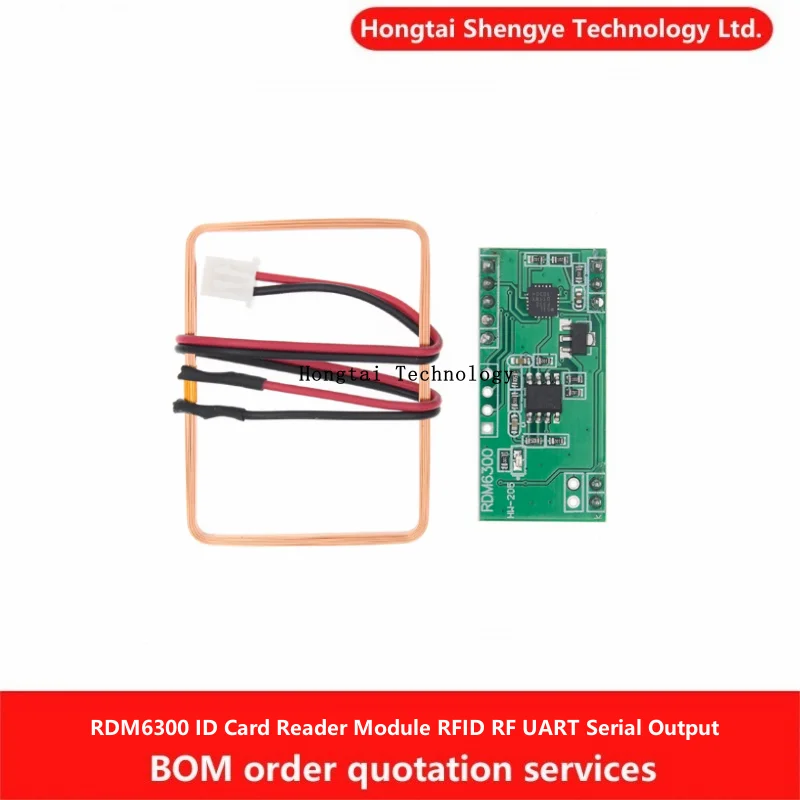 Microcontrolador RDM6300 módulo lector de tarjetas de identificación RFID RF UART salida serie
