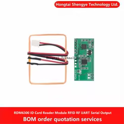 Microcontrolador RDM6300 módulo lector de tarjetas de identificación RFID RF UART salida serie