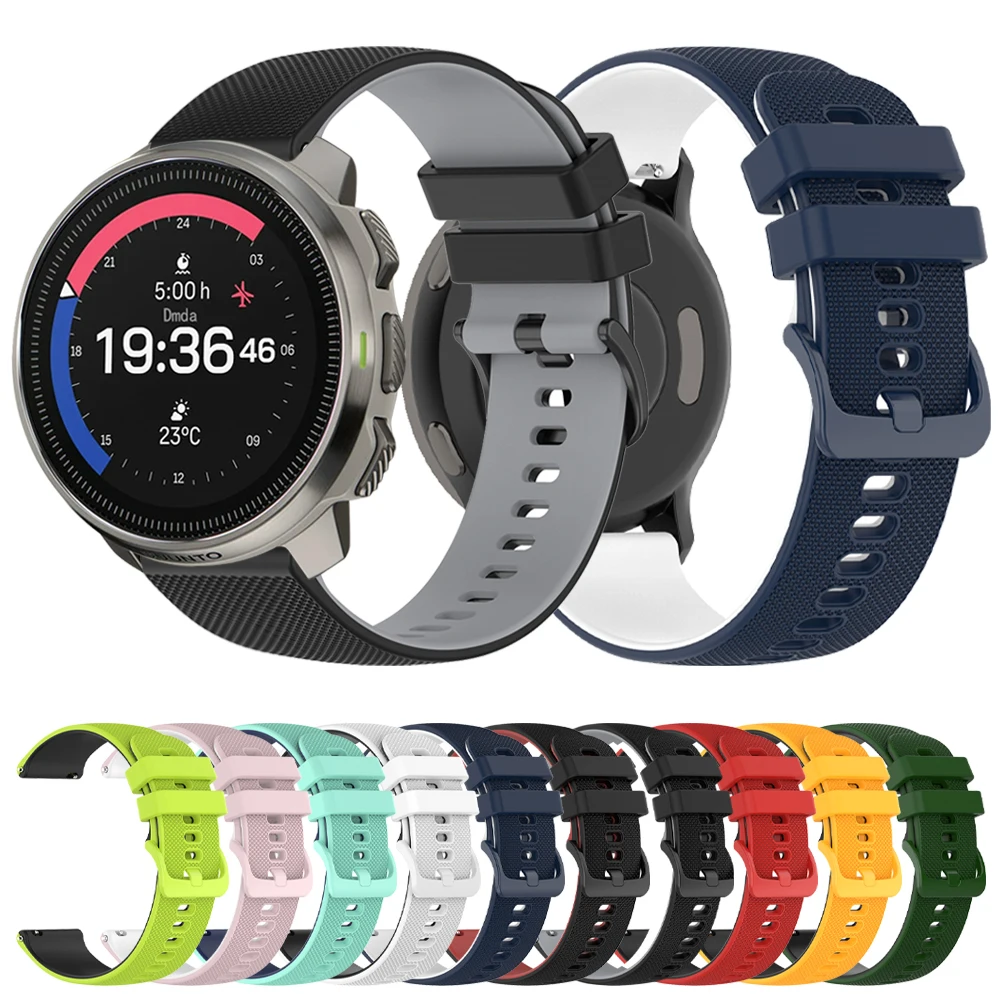 Correa deportiva de silicona para reloj Suunto OCEAN, pulsera deportiva Suunto 9 5 Peak Pro 3, 20mm, 22mm, accesorios