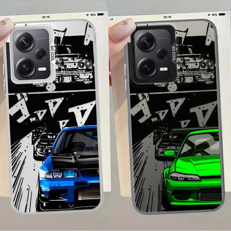 Funda trasera de teléfono japonesa Drift Car para Xiaomi Redmi 10C 12C 13C K60 14C A1 A2 Plus 9C 9T A5 - imagen 5