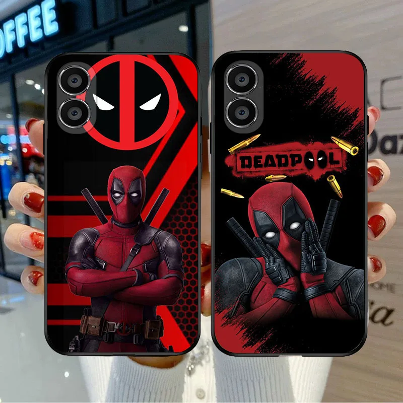 BD-23 Deadpool Hero funda negra para OPPO A80 A60 A40 A38 A57 A78 A96 A77 A17 A18 Find X3 Neo Lite Pro - imagen 5