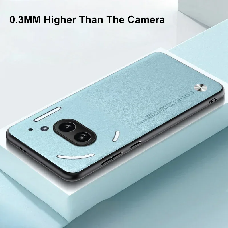 Funda de cuero PU para Nothing Phone 3A Pro, funda de carbono para Nothing Phone 3A 2A Plus CMF Phone3, fundas lisas antigolpes mate - imagen 5