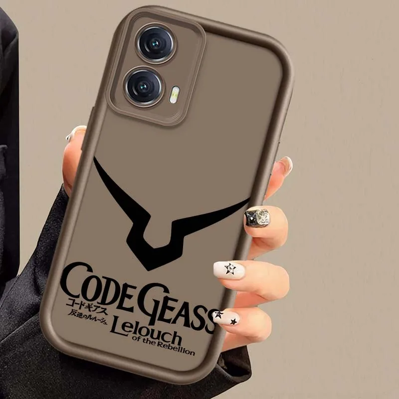 CÓDIGO de Anime GEASS Logo para Motorola G Stylus Pure G55 G54 G75 G85 G84 G32 G24 G23 G13 G04 5G 2025 cubierta de la caja del teléfono de la escalera del ojo - imagen 4