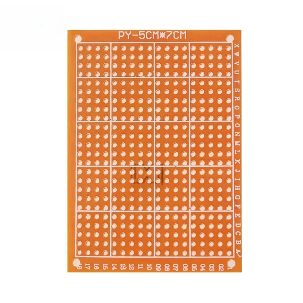 Placa de circuito amarillo de un solo lado PCB, 5/10 Uds., 5x7cm, 7x9cm, 9x15cm, placa de pan, placa de circuito impreso Universal, juego DIY - imagen 5