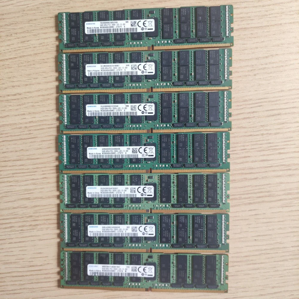 1 Uds 64G 4DRX4 PC4- 2666V- LRDIMM RAM M386A8K40BM2-CTD memoria de ordenador de servidor - imagen 3