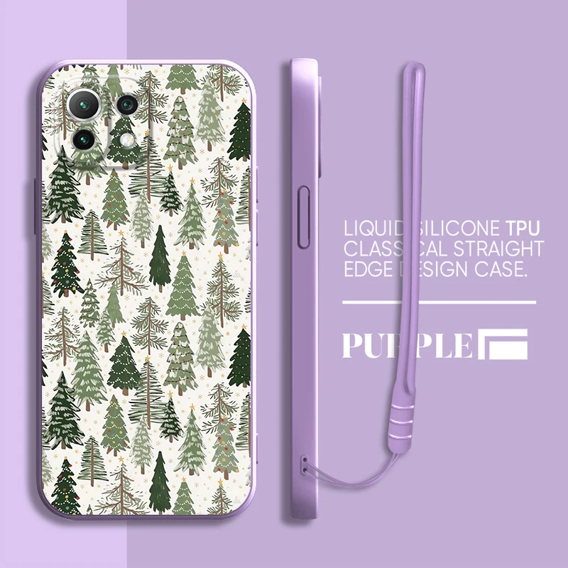 Funda de teléfono con árbol de Navidad para Xiaomi Mi 11 12 Lite 10T 11T 12T Pro 13 funda suave - imagen 3