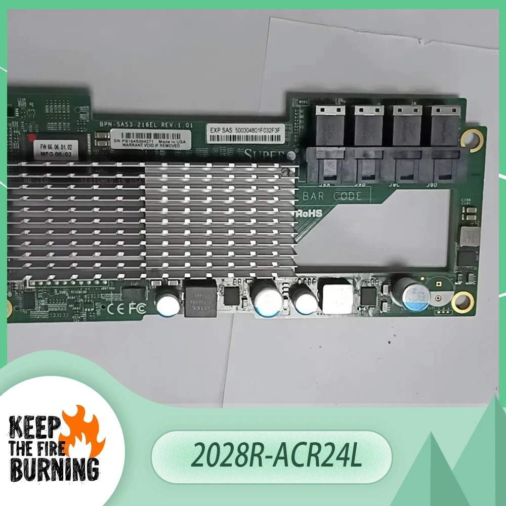 BPN-SAS3-216EB EL1 para tarjeta de expansión SAS Supermicro 2028R-ACR24L de 12GB - imagen 2