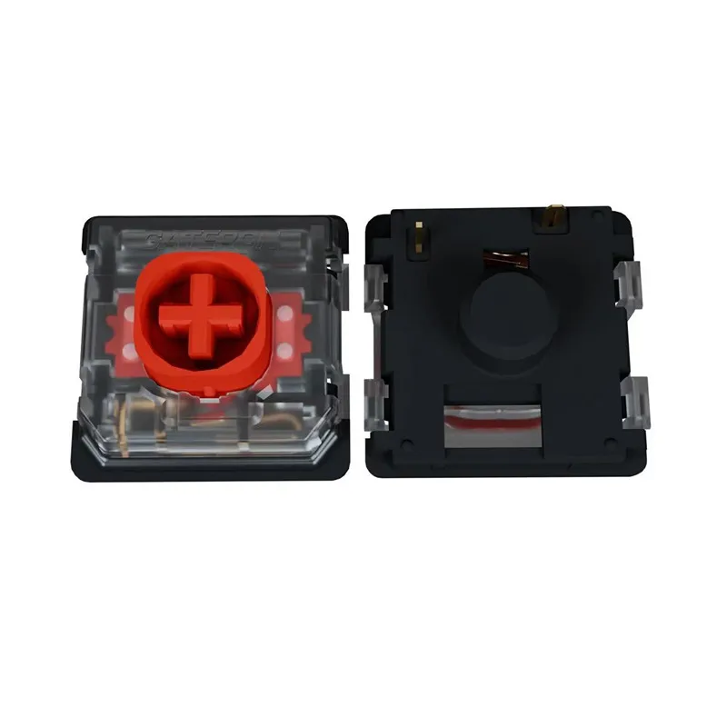 GATERON KS-33 interruptor de teclado rojo silencioso 2,0 de perfil bajo 3 pines RGB personalizado DIY Teclado mecánico de intercambio en caliente para juegos de oficina - imagen 2