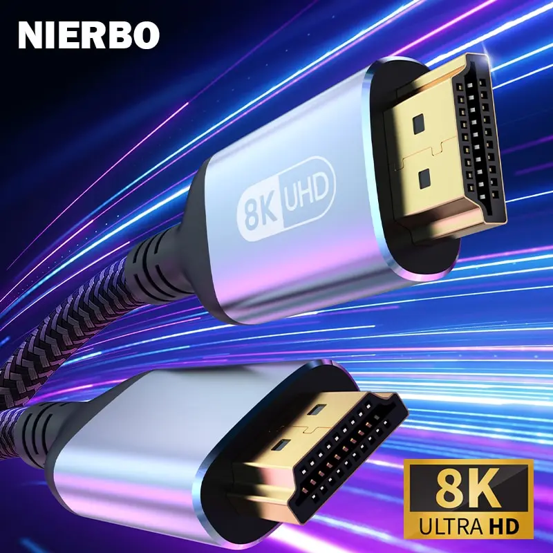 Cable HDMI 120 de 8K, 60Hz, 4K, 2,1Hz, 48Gbps, EARC ARC, HDCP, Ultra alta velocidad, HDR, para TV HD, portátil, proyector, PS4, PS5