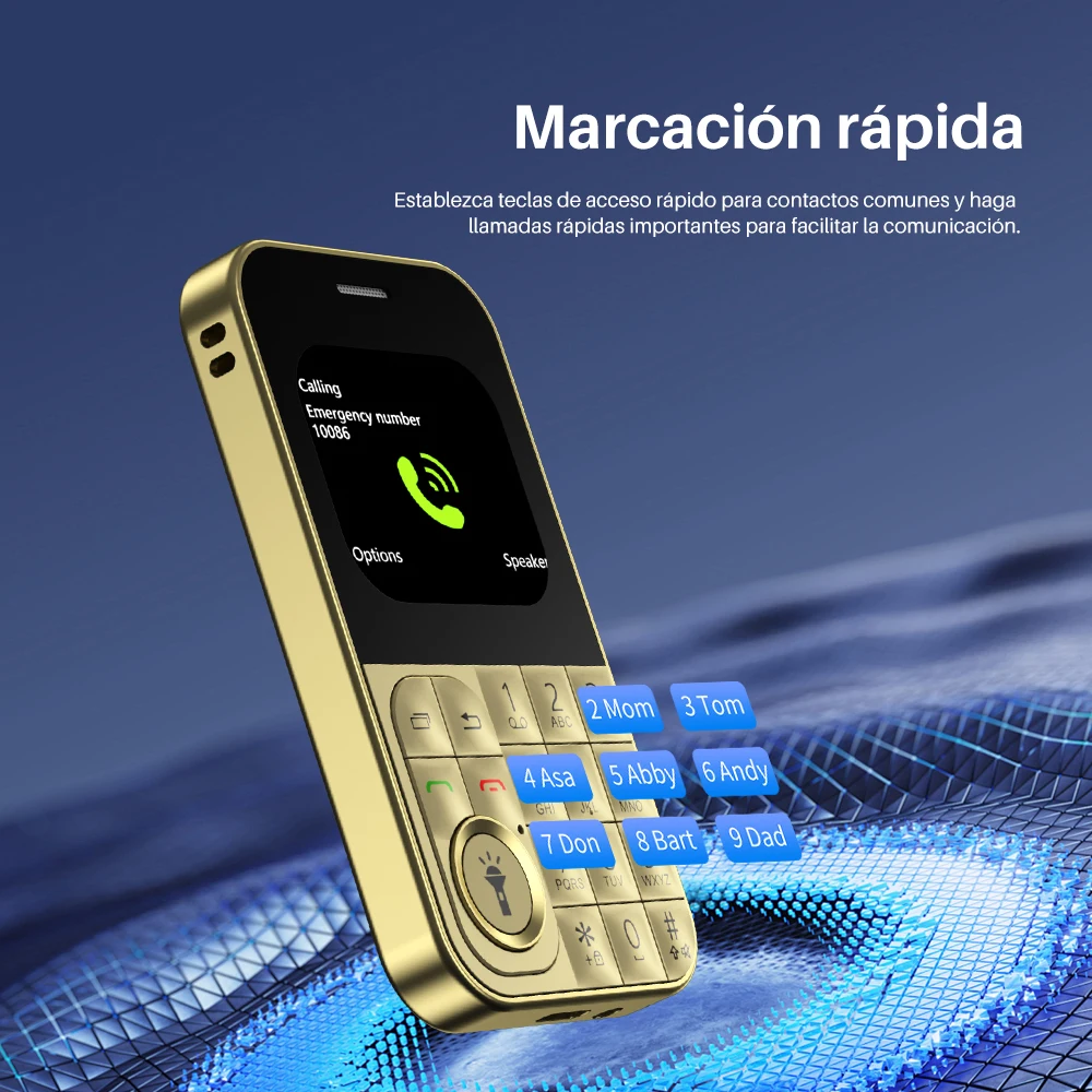 SERVO V9 estilo tarjeta teléfono móvil 2G GSM voz mágica lista negra velocidad Dial Radio FM MP3 Dual SIM botón de espera teléfonos móviles pequeños - imagen 5