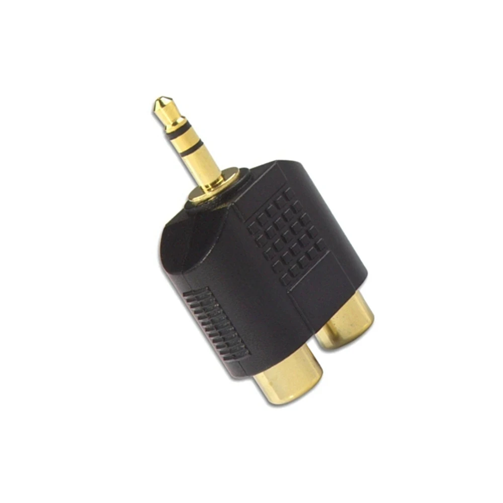 Conector estéreo Jack de 3,5mm a 2 enchufes RCA adaptador hembra M/F Y divisor adaptador de Audio RCA enchufe Cable de Audio de 3,5mm - imagen 3