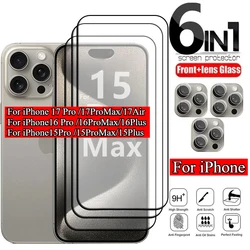 Protector de pantalla iPhone 17 Pro Max Vidrio templado completo