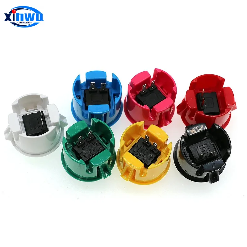 10 Uds Baolian 24mm 30mm botón Micro interruptor juego Arcade Sanwa Hitbox controlador Neo Geo Joystick consola Diy piezas de Pinball - imagen 5
