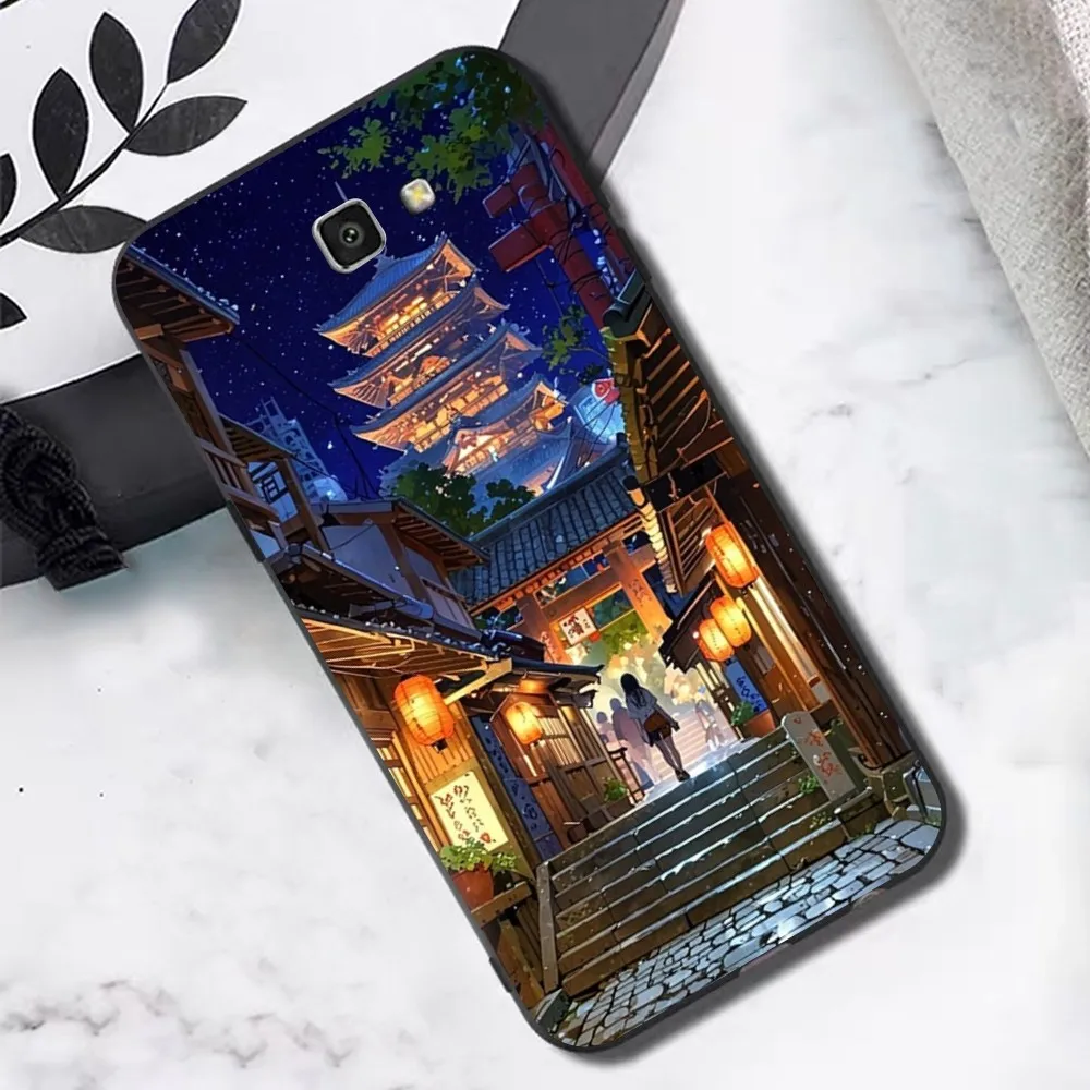 Funda de teléfono con arte paisajístico de Anime japonés para Samsung S 9 10 20 21 22 23 30 23 24 Plus Lite Ultra FE S10lite Fundas - imagen 4