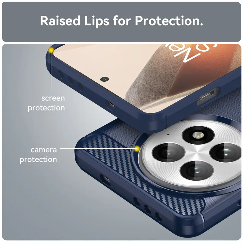 Para OnePlus 13 funda ELVEV ultrafina suave TPU cepillado cubierta de teléfono - imagen 4