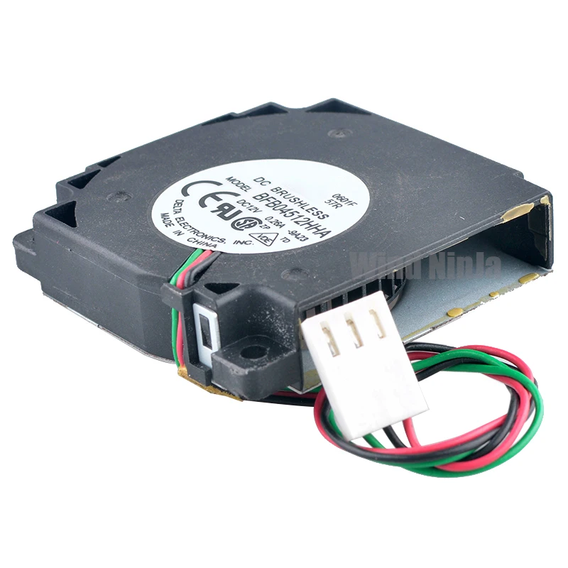 BFB04512HHA Ventilador de 45 mm 4,5 cm 45x45x10 mm DC12V 0.26A Ventilador de enfriamiento centrífugo de 3 pines para impresora - imagen 3