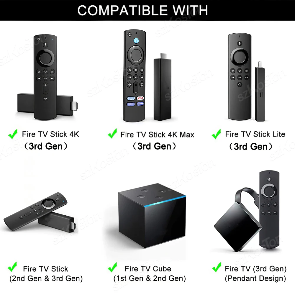 Mando a distancia de repuesto por voz para TV Fire Stick de 3ª generación, Control remoto para Smart TV Stick 4K MAX Lite Fire Cube, funciona con Alexa - imagen 5