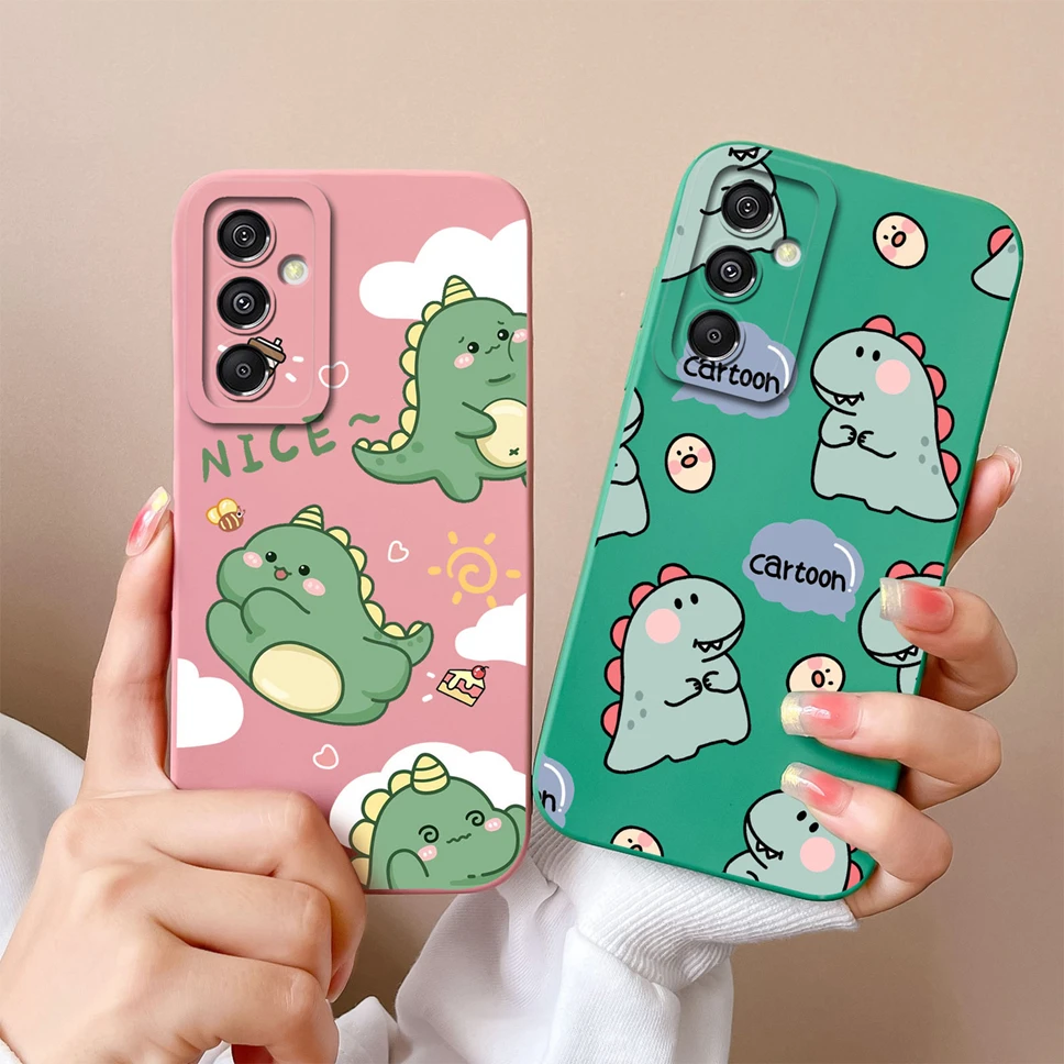 Para Samsung Galaxy A16 5G funda encantadora dinosaurio Fundas blandas de silicona a prueba de golpes fundas de teléfono para Samsung Galaxy A 16 Fundas Coque