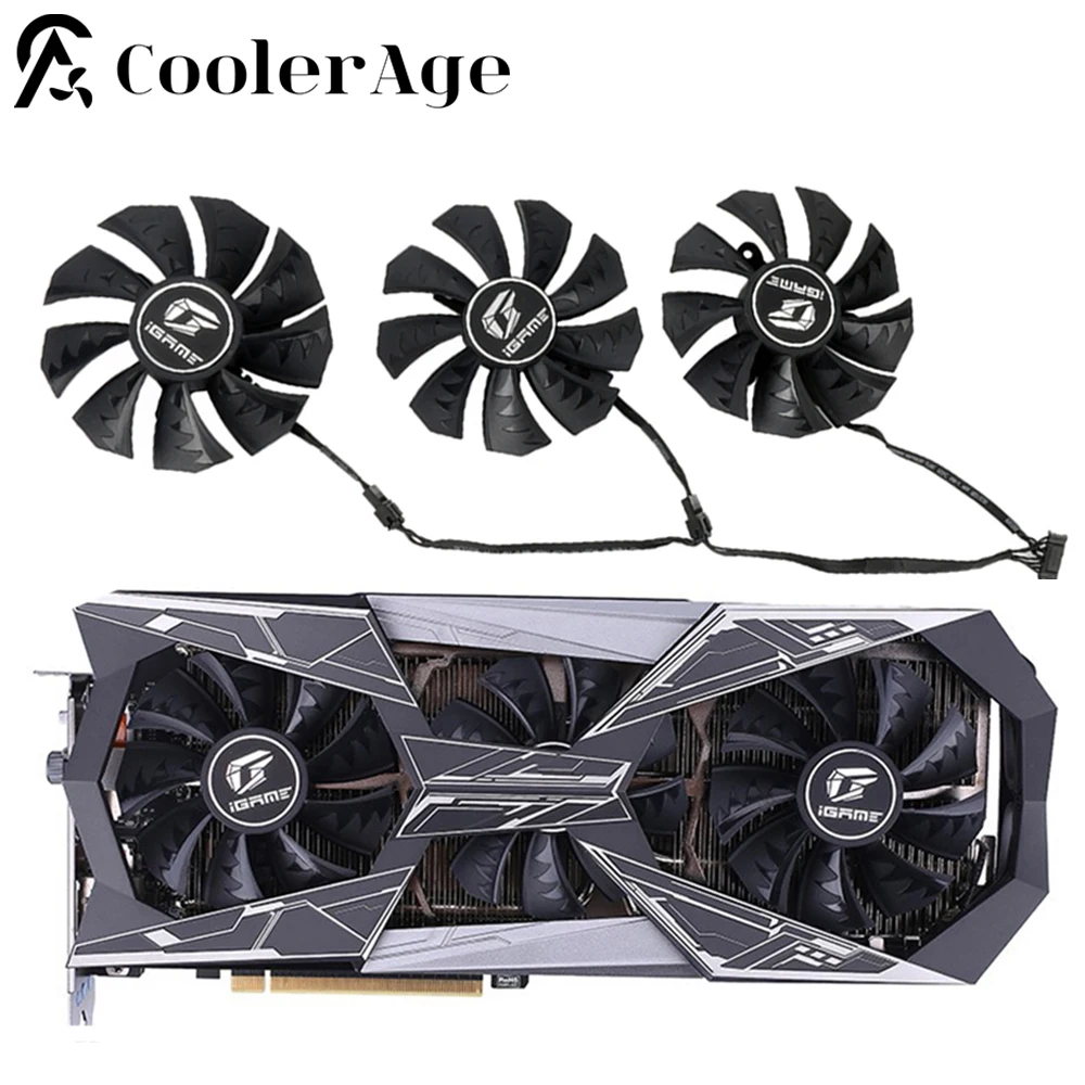 Ventilador GPU Original de 4 pines, 83MM, 85MM, para iGame colorido GeForce GTX 2060 2060S 2070 2070S 2080 2080S Ti, ventilador para tarjeta gráfica
