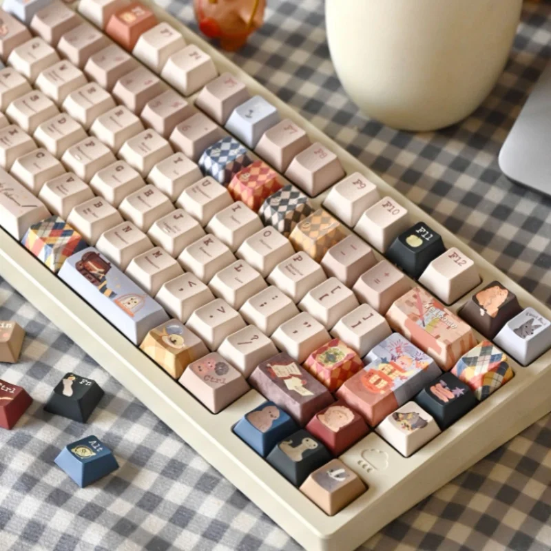 Bienvenido al Diagon Alley teclas personalizadas Original de fábrica Soa altura Material Pbt teclas de teclado mecánico regalo creativo - imagen 5