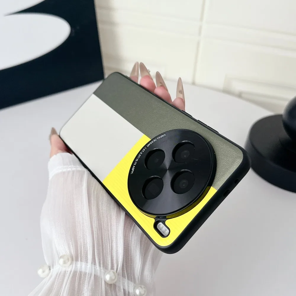 Para VIVO X200 Pro funda de lujo de cuero PU funda protectora trasera de piel de moda para VIVO X200 Pro Mini X200Pro carcasa de teléfono - imagen 5