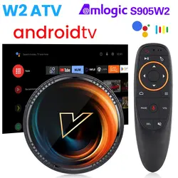 W2 ATV TV Box 4K AV1 con Android 11, WiFi 5G y Bluetooth